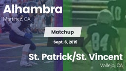 Matchup: Alhambra vs. St. Patrick/St. Vincent  2019