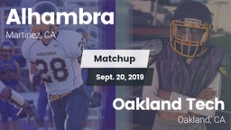 Matchup: Alhambra vs. Oakland Tech  2019