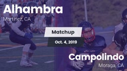 Matchup: Alhambra vs. Campolindo  2019