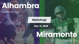 Matchup: Alhambra vs. Miramonte  2019