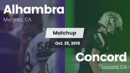 Matchup: Alhambra vs. Concord  2019