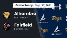 Recap: Alhambra  vs. Fairfield  2021