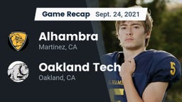 Recap: Alhambra  vs. Oakland Tech  2021