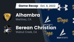 Recap: Alhambra  vs. Berean Christian  2022