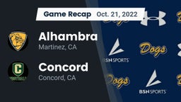 Recap: Alhambra  vs. Concord  2022
