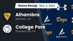 Recap: Alhambra  vs. College Park  2022