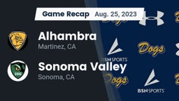 Recap: Alhambra  vs. Sonoma Valley  2023