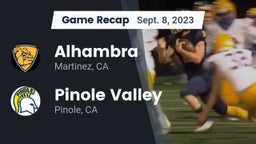 Recap: Alhambra  vs. Pinole Valley  2023