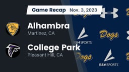 Recap: Alhambra  vs. College Park  2023