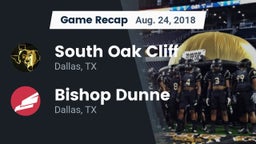 Recap: South Oak Cliff  vs. Bishop Dunne  2018