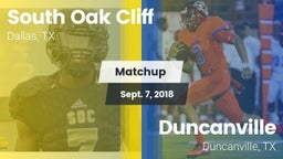 Matchup: South Oak Cliff vs. Duncanville  2018