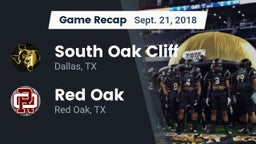 Recap: South Oak Cliff  vs. Red Oak  2018