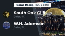 Recap: South Oak Cliff  vs. W.H. Adamson  2018