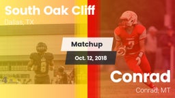 Matchup: South Oak Cliff vs. Conrad  2018