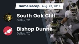 Recap: South Oak Cliff  vs. Bishop Dunne  2019