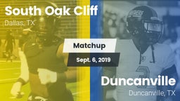 Matchup: South Oak Cliff vs. Duncanville  2019