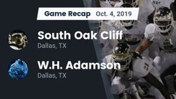 Recap: South Oak Cliff  vs. W.H. Adamson  2019