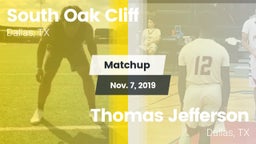 Matchup: South Oak Cliff vs. Thomas Jefferson  2019