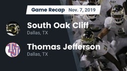 Recap: South Oak Cliff  vs. Thomas Jefferson  2019