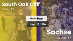 Matchup: South Oak Cliff vs. Sachse  2020