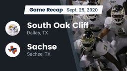 Recap: South Oak Cliff  vs. Sachse  2020