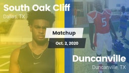 Matchup: South Oak Cliff vs. Duncanville  2020