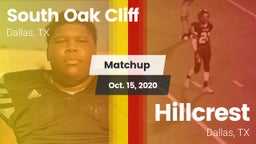 Matchup: South Oak Cliff vs. Hillcrest  2020