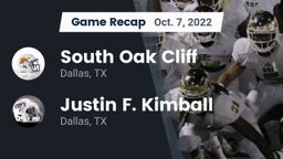 Recap: South Oak Cliff  vs. Justin F. Kimball  2022