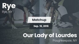 Matchup: Rye vs. Our Lady of Lourdes  2016