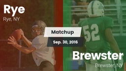 Matchup: Rye vs. Brewster  2016