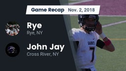Recap: Rye  vs. John Jay  2018