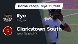 Recap: Rye  vs. Clarkstown South  2018