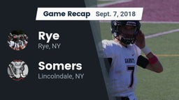 Recap: Rye  vs. Somers  2018