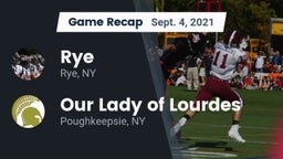 Recap: Rye  vs. Our Lady of Lourdes  2021