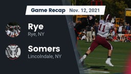 Recap: Rye  vs. Somers  2021