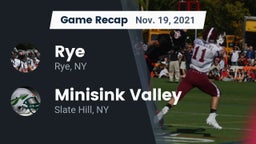 Recap: Rye  vs. Minisink Valley  2021