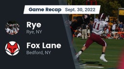 Recap: Rye  vs. Fox Lane  2022