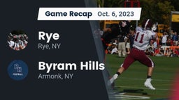 Recap: Rye  vs. Byram Hills  2023