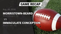 Recap: Morristown-Beard  vs. Immaculate Conception  2016