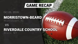 Recap: Morristown-Beard  vs. Riverdale Country School 2016