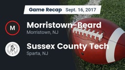 Recap: Morristown-Beard  vs. Sussex County Tech  2017