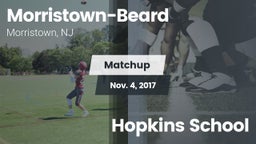 Matchup: Morristown-Beard vs. Hopkins School 2017