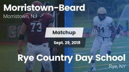 Matchup: Morristown-Beard vs. Rye Country Day School 2018
