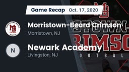 Recap: Morristown-Beard Crimson vs. Newark Academy 2020