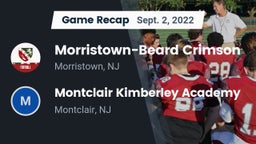 Recap: Morristown-Beard Crimson vs. Montclair Kimberley Academy 2022