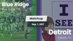 Matchup: Blue Ridge vs. Detroit  2017