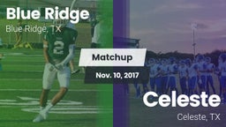 Matchup: Blue Ridge vs. Celeste  2017