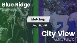 Matchup: Blue Ridge vs. City View  2018