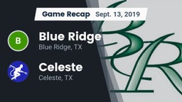 Recap: Blue Ridge  vs. Celeste  2019