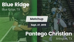 Matchup: Blue Ridge vs. Pantego Christian  2019